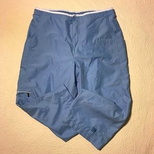Wilson Womens Capri Pants Lt Blue Mesh Lined L